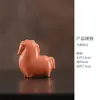 Adorno de Caballo del Zodiaco de Cerámica Fuma para Sala de Estar, Estudio, Escritorio de Oficina, Decoración de Año de Nacimiento, Caballo de Cerámica de Año Nuevo Chino