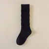 Meias Infantis, Algodão Classe A, Estilo Outono e Inverno, Meias 3/4 para Meninas, Modernas e Versáteis, Meias para Bebê Menina, Estilo College com Saias