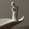 Novo Incensário Zen de Porcelana Branca de Dehua Transfronteiriço Lótus Criativo Incenso de Fio Cerimônia do Chá Decoração para Casa Presente Original