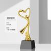 Troféu de resina banhado a ouro letras música dança piano pintura caligrafia aritmética mental competição prêmio ouro prata bronze cristal prêmio