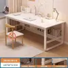 Escritorio para computadora de escritorio Mesa de estudio para el hogar Escritorio simple para escribir Mesa de escritura para dormitorio Estación de trabajo rectangular Escritorio de oficina moderno