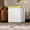 Caja de Almacenamiento de Ropa Nueva Gran Capacidad Caja de Almacenamiento Doméstica con Tapa abatible y Ruedas Gabinete de Almacenamiento Espesado para Ropa y Colchas Almacenamiento