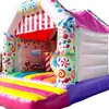 Cama elástica de doces, castelo inflável para exterior, cama elástica pula-pula, castelo inflável, cama elástica com almofada de ar para crianças, cama elástica de casamento, castelo travesso