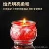 Lámpara de Ghee de Flor de Loto de Vidrio para el Hogar, Adoración a Buda, Lámpara de Larga Duración, Vela sin Humo para Ofrenda a Buda y Portavelas de Sacrificio, Estabilidad de 24 Horas