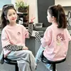 Camiseta de manga larga a rayas de patchwork 100% algodón puro, colección primavera/otoño 2026, top elegante y versátil para bebés y niñas, camiseta básica para niños