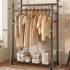 Perchero de pie de un solo poste dormitorio hogar perchero de doble poste perchero colgante móvil interior ropa balcón perchero