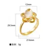 Europa y Estados Unidos joyería de moda transfronteriza cien personalidad apertura ajustable diamante mariposa estrella amor cobre micro incrustación anillo