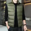 Colete Masculino Feishun 2026 Outono Inverno Masculino Outdoor Gola Alta à Prova de Vento Slim Fit Jaqueta Masculina Quente de Algodão Masculino