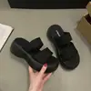 Pantuflas Gruesas de Lunares Estilo Coreano para Mujer, Para Verano al Aire Libre, Nuevas Sandalias de Playa con Suela de Plataforma Moda 2026