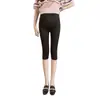 Shorts de Maternidad para Verano, Leggings de Modal Tres Cuartos, Cintura Alta, Soporte para el Vientre, Ajustables, Ropa de Maternidad Delgada para el Embarazo