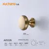 Manija Redonda Moderna Simple de Aleación de Zinc Estilo Nórdico Americano de Metal para Puerta de Gabinete de un Solo Agujero Manija para Cajón de Gabinete
