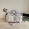 Bolsa de viaje de gran capacidad, elegante bolsa de mano con compartimento separado para zapatos, bolsa para deportes y fitness, bolsa de almacenamiento de ropa para salidas
