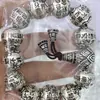 S999 Plata de Ley 990 Pulsera de Plata Esterlina Retro Pulsera Mantra de Seis Caracteres Pulsera de Moda Accesorios DIY Tejido