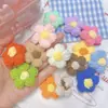Accesorios de Flor de Pompon Tejida de Color Flor de Pompon Tejida con Lana DIY Ropa para Niños Calzado Sombrero Accesorios para Pasador de Pelo