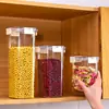 Frasco Sellado de Grado Alimenticio, Caja Sellada de Té Aromático, Frasco de Almacenamiento, Conservador de Cocina para el Hogar, Caja Transparente para Almacenamiento de Granos