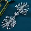 Acessório de cabeça para noiva de comércio exterior, feito à mão, com strass, tiara de pressão para cabelo, faixa de cabelo, vestido de noiva, estilo de casamento, coroa de cabelo DZ084