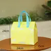 Bolsa isotérmica para hornear pasteles, bolsa para llevar postres de té con leche, bolsa de conservación en frío de tela no tejida engrosada con papel de aluminio
