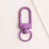 Fivela de Metal em Forma de U Colorida com Mola para Porta Chaveiro Giratório Acessórios para Joias DIY Pingente de Boneco para Chaveiro