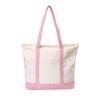 Bolsa Tote de Lona Grossa de Algodão, Grande Capacidade, Bolsa Tote Colorida de Patchwork, Pode Ser Impressa com Logo, Sacola de Compras, Bolsa de Ombro