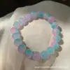 Pulseira Sino Gato KT Estilo Douyin Opala Imitada Amor Feminino Contas Presente para Namoradas Pulseira Estudantil Presente