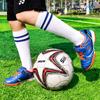 Zapatos de Fútbol para Niños de Moda Nueva Velcro Zapatos para Correr para Niños y Mediana Edad Uñas Rotas Pasto al Aire Libre Venta al por Mayor