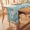 Mantel Jacquard de Algodón y Lino de Alta Gama Estilo Pastoral Americano Cubierta de Bandera de Mesa para Restaurante Sala de Estar Tapete a Prueba de Polvo Venta al por Mayor y al por Menor