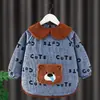 Abrigo para niños bebé anti-vestir impermeable anti-suciedad blusa ropa protectora niñas niños otoño e invierno manga larga babero para bebé falda