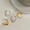 Aretes geométricos G pieza textura mate personalidad ins europea y americana colgantes de oreja temperamento fríos aretes para mujer G4-4