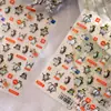 Pegatinas para Uñas Estilo Internet Emocional Tipo Hierro Ts4260, Populares entre Personas Elegantes y Celebridades de Internet, Divertidas y Originales Pegatinas de Uñas de Pingüino