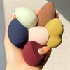 Venta al por mayor de huevos de maquillaje de belleza para fiestas de gelatina, huevos de esponja de maquillaje suave, no comer polvo, no cardar grano, gota, borla de polvo seco, húmedo, de doble uso