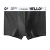 Roupa íntima masculina de algodão puro, cueca boxer respirável para meninos, shorts boxer de cintura média para jovens, shorts de primavera e outono para homens
