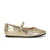 Versión de Piel de Vaca ~ Dos Versiones ~ Zapatos sin Cordones para Mujer con Aumento Oculto de Altura, Hebilla de Estilo Francés, Diseño Fruncido y Punta Cerrada
