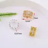 Espaçador Perfurado em Forma de Cintura Pequena Oco com Zircônia Microincrustada de Alta Retenção de Cor Banhado a Cobre para Montagem de Colar de Cristal DIY Acessórios de Joias