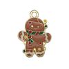 Mix 56 Gota de Natal Óleo Liga DIY Jóias Acessórios Papai Noel Boneco de Neve Sino Alce Pulseira Pingente