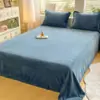 Lençol de Leite Fleece Espesso de Inverno Peça Única 2026 Novo Dormitório Solteiro/Casal Flannel Coral Fleece Lençol Manta de Pelúcia