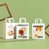 Bolsa de Regalo Té con Leche Café Embalaje Bolsa de Papel Bolsa de Papel Kraft Embalaje Bolsa Tote para Hornear Celebridades de Internet LOGO Imprimible
