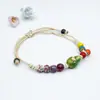 Pulsera de Cerámica con Cuentas para Mujer de Jingdezhen, Pulsera de Estilo de Nicho de Gama Alta, Pulsera Tejida al por Mayor, Recuerdo de Viaje