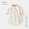 Saco de Dormir de Temperatura Constante para Bebê Primavera e Outono Algodão Pijama Espessado em Forma de U para Bebê Zíper para Recém-nascido Colcha Multifuncional à Prova de Chutes
