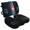Cojín de asiento de espuma viscoelástica soporte lumbar silla de oficina integrada soporte de glúteos suelo de casa suave tatami largo enseñanza respaldo estudiante sentado