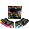 Marcadores textiles especializados de 48 colores transfronterizos, bolígrafos para pintar tela, ropa, camisetas, set de bolígrafos para pintar graffiti DIY hecho a mano