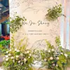 Fundo para Decoração de Festa de 100 Dias, Primeiro Aniversário, Tema Jardim Fresco, Minimalista Ins Estilo Coreano, Placa de KT
