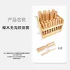 Caja de Madera para Guardar Instrumentos Musicales Orff Percusión Enseñanza Musical Sonajero para Niños Anillo de Tambor Tablero de Anillo Doble Enseñanza en Jardín de Infancia