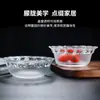 Tigela de Vidro Lizun Padrão Diamante Cristalino Nórdico Tigela de Salada Prato de Frutas Criativo para Mesa de Centro de Sala de Estar Tigela de Frutas para Uso Doméstico