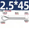 Acero Inoxidable 304 Pasador de Chaveta Posicionamiento Pasador Elástico M2M3M4 Pasador Eje Pasador de Pelo Pasador Tornillo Pasador Gb91