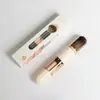 Set de Pinceles de Maquillaje Seis en Uno, Pincel para Base, Pincel para Rubor, Pincel para Sombra de Ojos, Pincel de Maquillaje Multifuncional Retráctil y Portátil con Cubierta