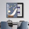 Luz Luxo Vertical Edição Meter Box Pintura Decorativa Moderna Caixa de Distribuição Simples Fraca Caixa Elétrica Caixa Interruptor Pintura Decorativa Cover Suspenso