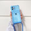 Funda tarjetero anticaídas de cuatro esquinas adecuada para iPhone 14, Apple 17/15/16, con cordón cruzado y ranura para tarjetas, funda protectora
