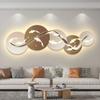 Luz LED de lujo con forma de nueve peces, cuadro decorativo para sala de estar, sofá, fondo, mural, simple, moderno, de alta calidad.