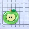 Accesorios Transparentes de Resina con Forma de Manzana Grandes y Pequeños para Manualidades, Pegamento Cremoso, Pinzas para el Cabello, Zuecos, Adornos para el Cabello, Llaveros, Imanes para Nevera