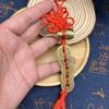 Fábrica por atacado puro cobre cabaça esculpindo com nó chinês cinco imperador dinheiro pingente porta a porta liso cabelo acessórios para casa